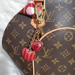Authentic Louis Vuitton bag CHARM Red with Box and Dust Cover